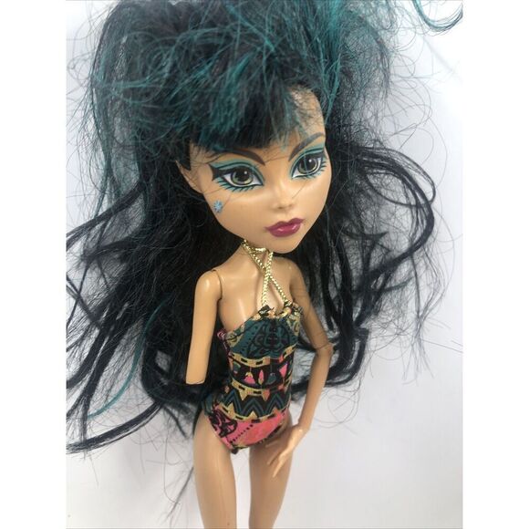 Monster High 13 Wishes Cleo de Nile Desert Frights Oasis Doll. Missing Arm - Picture 2 of 16